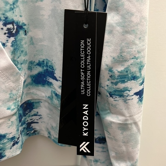 Kyodan Tie Dye Printed Moss Jersey Hoodie - Picture 5 of 6